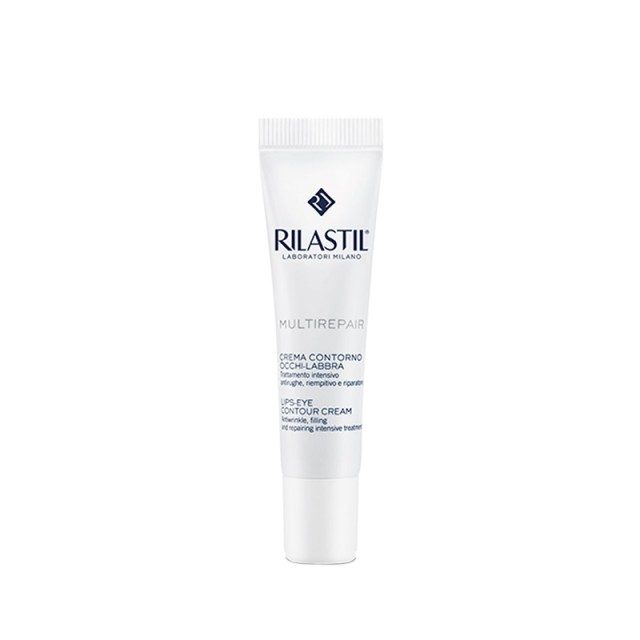 RILASTIL Multirepair Lips Eye Contour Cream Αντιγηραντική Κρέμα για μάτια και χείλη 15ml