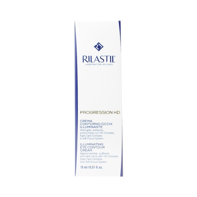RILASTIL Progression HD Illuminating Eye Contour Cream Ενυδατική & Αντιγηραντική Κρέμα Ματιών κατά των Μαύρων Κύκλων 15ml
