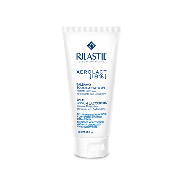 RILASTIL Xerolact Balm Sodium Lactate 18% Βάλσαμο σώματος για τη Ξηροδερμία & την τοπική Υπερκεράτωση 100ml
