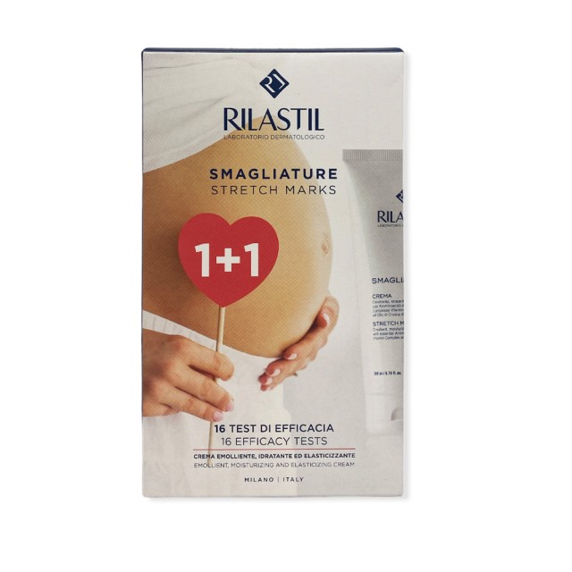 RILASTIL Smagliature Cream Stretch Marks Κρέμα κατά των Ραγάδων 200ml 1+1 Promo Pack