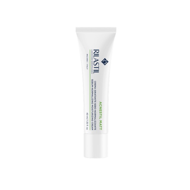 RILASTIL Acnestil Mat Sebum-Normalizing Ενυδατική Κρέμα Προσώπου για Λιπαρές Επιδερμίδες κατά των Ατελειών & της Ακμής 40ml