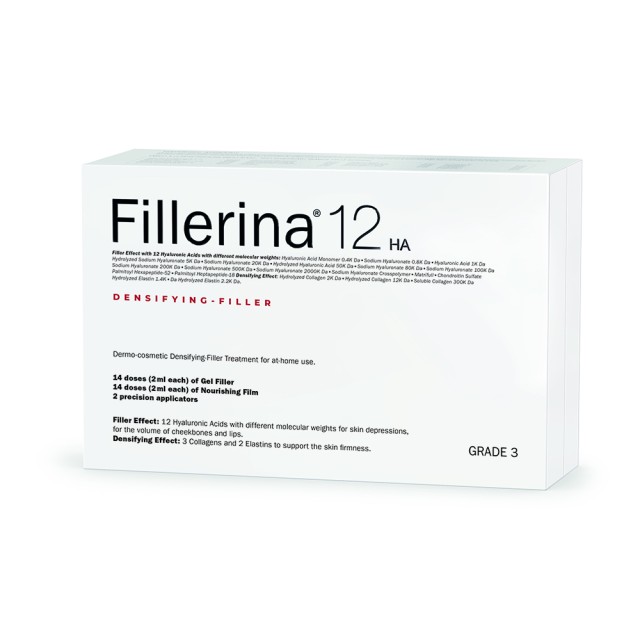 FILLERINA 12HA Densifying Filler Intensive Treatment Grade 3 Αγωγή Γεμίσματος Ρυτίδων 2x30ml