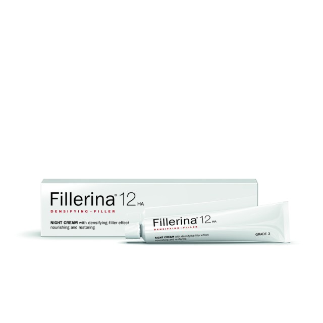 FILLERINA 12HA Densifying Filler Night Cream - Κρέμα Νύχτας Αναπλήρωσης Όγκου και Γεμίσματος Grade 3 - 50ml