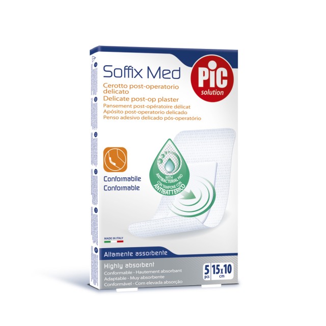 PIC Soffix-Med Μετεγχειρητικά Αυτοκόλλητα Επιθέματα 5Τμχ - 10cm x 15cm