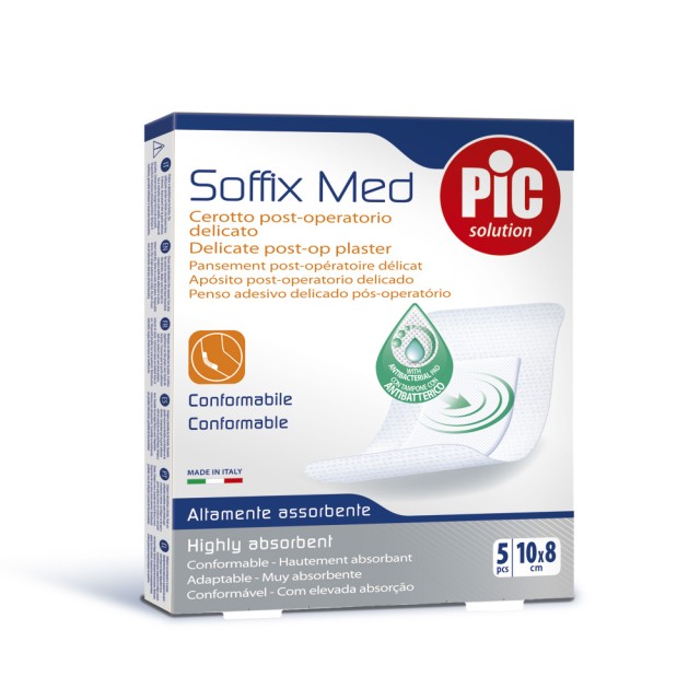 PIC Soffix-Med Μετεγχειρητικά Αυτοκόλλητα Επιθέματα 5Τμχ - 10cm x 8cm