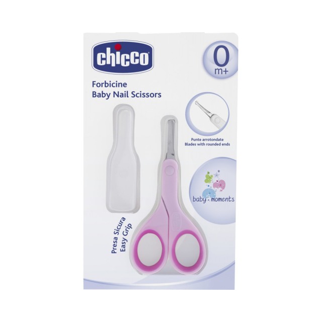 CHICCO Ψαλιδάκι Ασφαλείας με Θήκη, Ροζ 05912-10