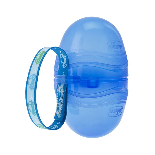 CHICCO Διπλή Θήκη Πιπίλας Μπλε