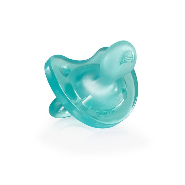 CHICCO Πιπίλα Physio Soft, Όλο Σιλικόνη Σιέλ, 6-16m 1τμχ