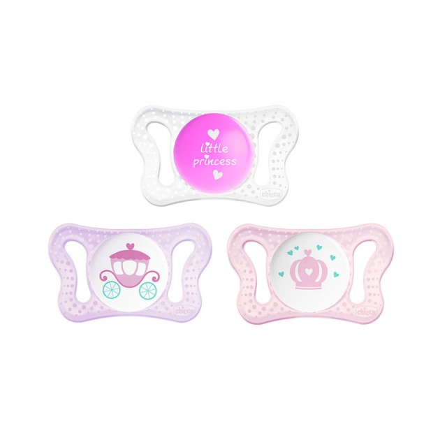CHICCO Πιπίλα MICRO Ροζ, 0-2m, 2τμχ
