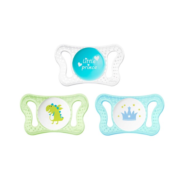 CHICCO Πιπίλα MICRO Σιέλ, 0-2m, 2τμχ