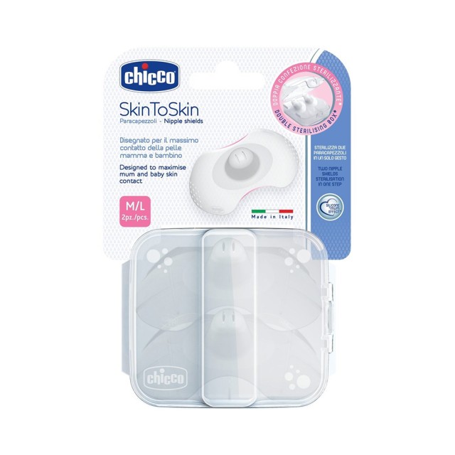 CHICCO Δίσκοι Στήθους Σιλικόνης M/L 2τμχ