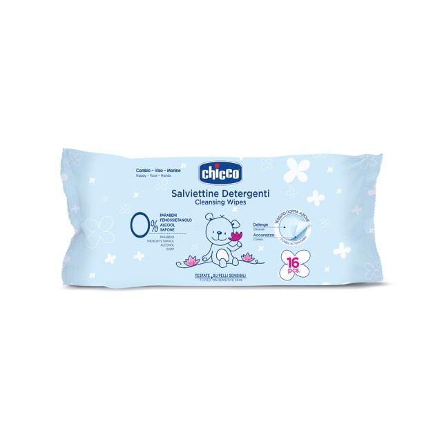 CHICCO Απαλά μωρομάντηλα καθαρισμού 16τμχ