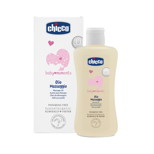 CHICCO Baby Moments Massage Oil Λάδι για Μασάζ 200ml