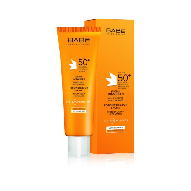 BABE Sun Facial Sunscreen Spf 50+ Αντηλιακή Κρέμα Προσώπου για Κανονικές/Ξηρές Επιδερμίδες 50ml