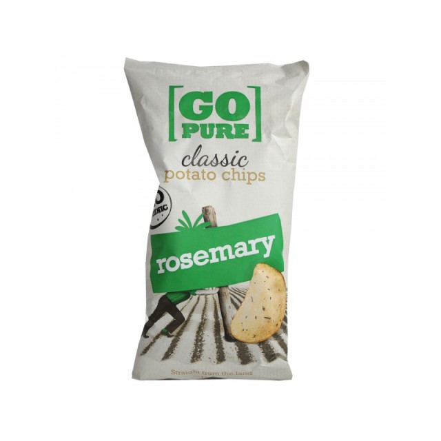 GO PURE Chips με δενδρολίβανο 125gr