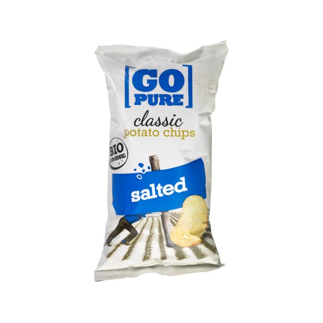GO PURE Chips φυσική γεύση (με αλάτι) 125gr