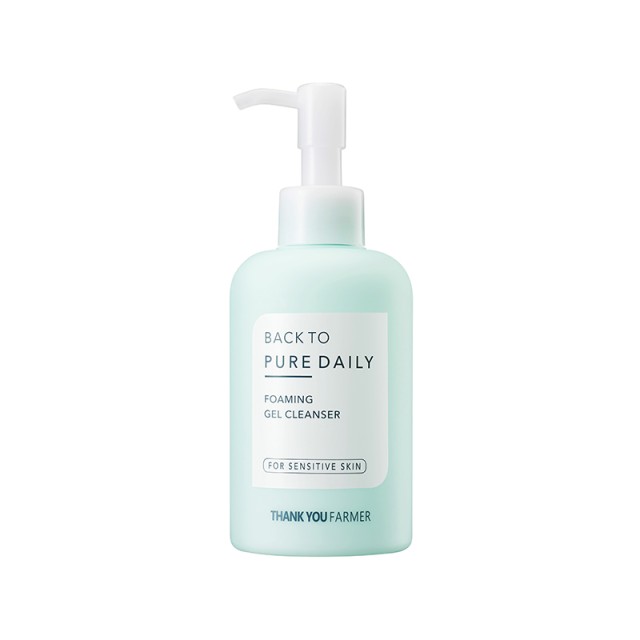 THANK YOU FARMER Back To Pure Daily Foaming Gel Cleansing Αφρώδες Τζελ Καθαρισμού Προσώπου 200ml