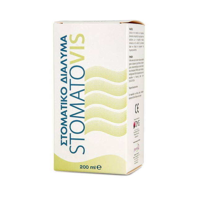 STOMATOVIS Mouthwash Αντιμικροβιακό Στοματικό Διάλυμα 200ml