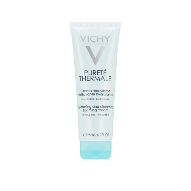 VICHY Purete Thermale Cleansing Foaming Cream Αφρώδης Ενυδατική Κρέμα Καθαρισμού Προσώπου 125ml