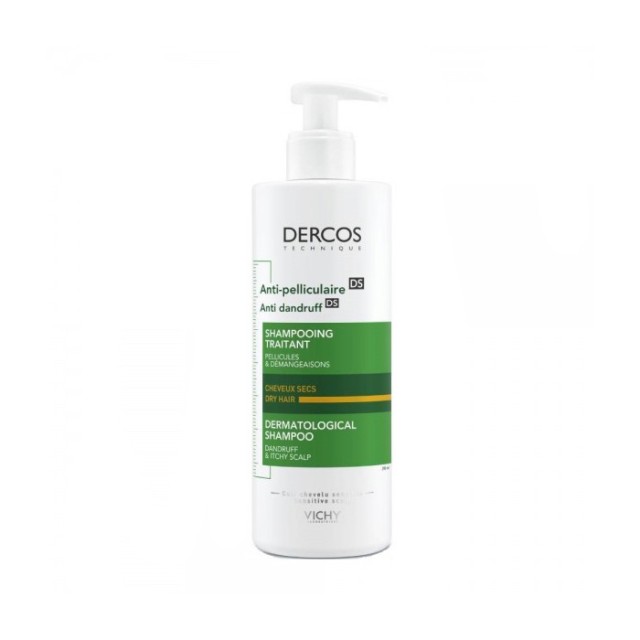 VICHY Dercos Anti dandruff Αντιπυτιριδικό σαμπουάν για Ξηρά μαλλιά 390ml