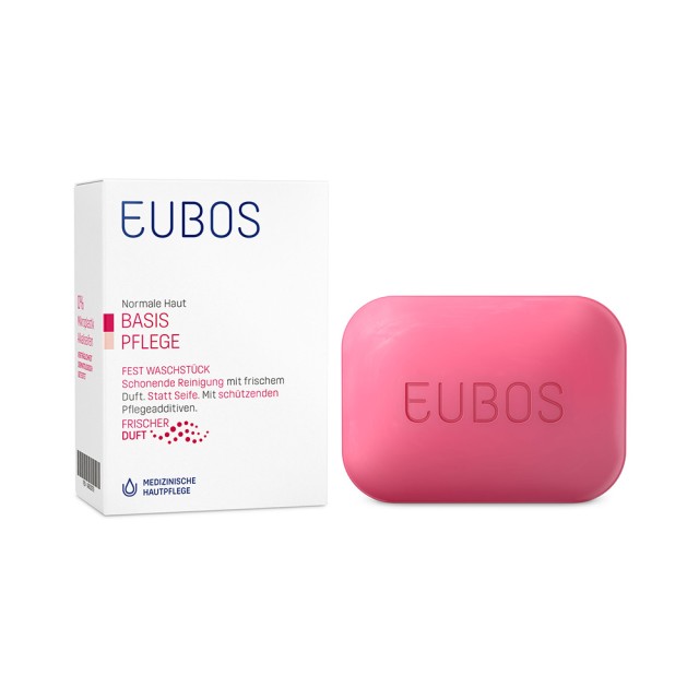 EUBOS Red Solid Washing Bar Στερεή Πλάκα Καθαρισμού Για Πρόσωπο & Σώμα 125gr
