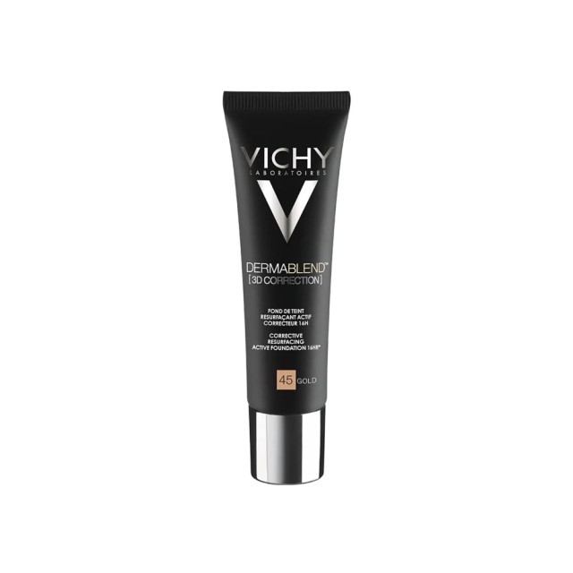 VICHY Dermablend Coverflow Inter 45 Gold Make Up Ενεργής Διόρθωσης 16 Ωρών για Υψηλή Κάλυψη και Επανόρθωση 30ml