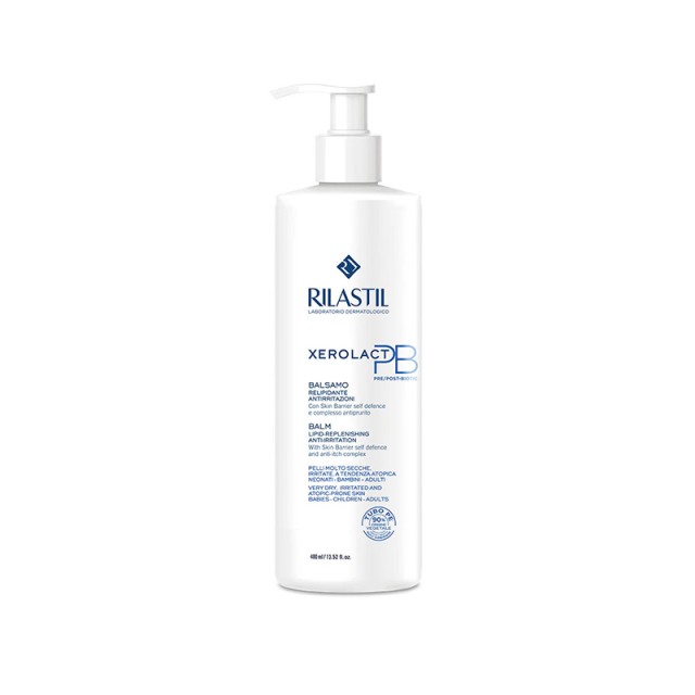 RILASTIL Xerolact Pb Balm Βάλσαμο Προσώπου & Σώματος Αναπλήρωσης Λιπιδίων 400ml