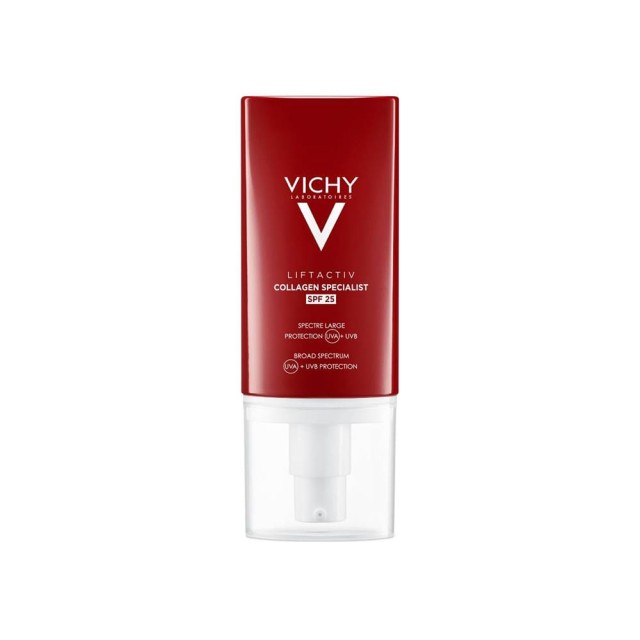 VICHY Liftactiv Collagen Uv Spf 25 Αντιγηραντική Κρέμα Προσώπου Κατά των Δυσχρωμιών 50ml