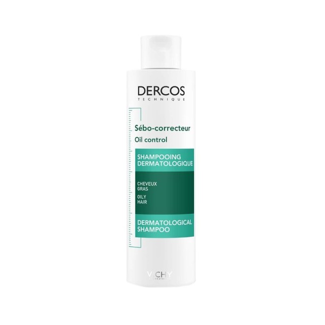 VICHY Dercos Oil Control Σαμπουάν για Ρύθμιση της Λιπαρότητας 200ml
