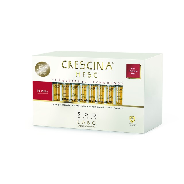 CRESCINA Transdermic HFSC 100% Treatment 500 Woman 40 vials