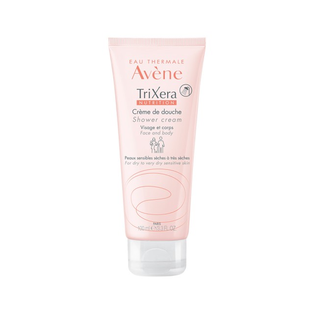 AVENE TriXera Nutrition Shower Cream Κρέμα Καθαρισμού Για Πρόσωπο & Σώμα Για Ξηρό / Ευαίσθητο Δέρμα 100ml