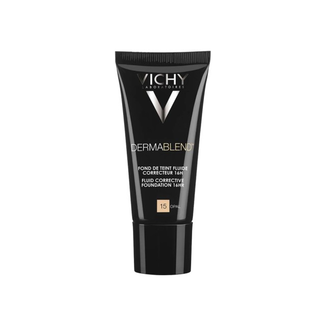 VICHY Dermablend Fdt Correct 15 Opal Διορθωτικό Υγρό Make-up Υψηλής Κάλυψης 30ml