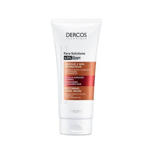 VICHY Dercos Kera - Solutions Restoring 2min Mask Αναζωογονητική Μάσκα Μαλλιών 200ml