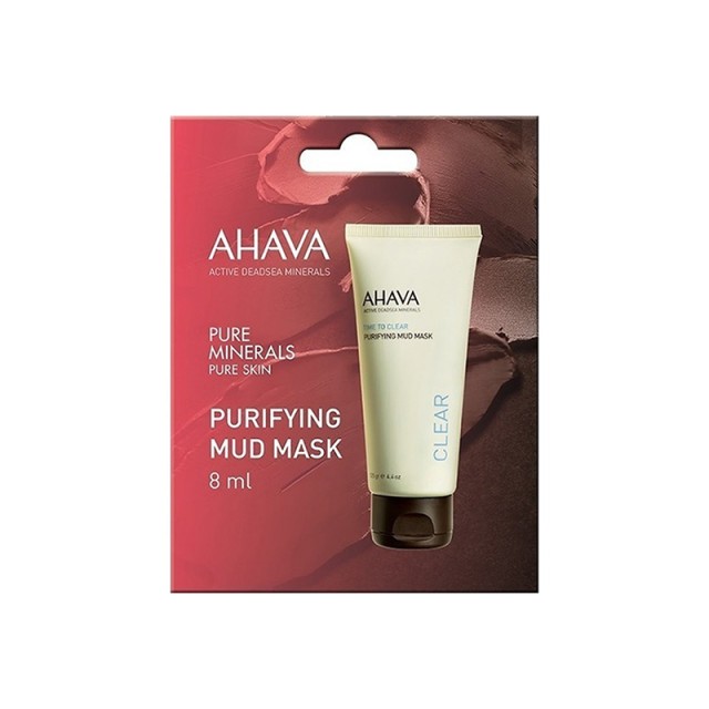 AHAVA Single Dose Mud Mask Μάσκα Προσώπου για Βαθύ Καθαρισμό 8ml